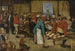 Bryllup på bondegård i en lade - Pieter Brueghel den Yngre — visning af kunstværket