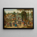 Retour de la kermesse - Pieter Brueghel den Yngre — indrammet kunstværk på væggen