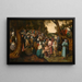 Sankt Johannes Døberen prædiker - Pieter Brueghel den Yngre — indrammet kunstværk på væggen