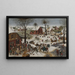 maleriet "Le Recensement à Bethléem" efter Pieter Brueghel den Ældre - Pieter Brueghel den Yngre | Reproduction — indrammet kunstværk på væggen