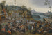 La Kermesse de Saint Georges med dansen omkring majstangen - Pieter Brueghel den Yngre — visning af kunstværket