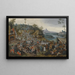 La Kermesse de Saint Georges med dansen omkring majstangen - Pieter Brueghel den Yngre — indrammet kunstværk på væggen