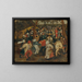 Le Festin de mariage en plein air - Pieter Brueghel le Jeune — indrammet kunstværk på væggen