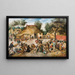 Le Mariage paysan - Pieter Brueghel den Yngre — indrammet kunstværk på væggen