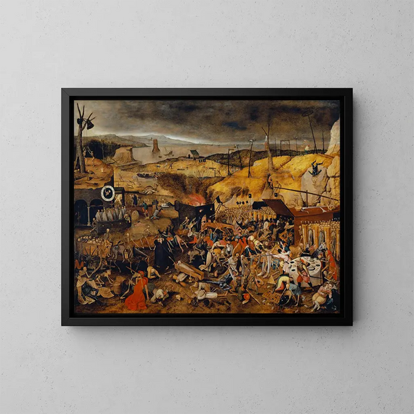 Le Triomphe de la Mort - Pieter Brueghel den Yngre — indrammet kunstværk på væggen
