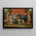 Le Festin de mariage - Pieter Brueghel le Jeune — indrammet kunstværk på væggen