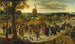 La procession de mariage - Pieter Brueghel le Jeune — visning af kunstværket