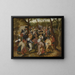 Udendørs bryllupsdans maleri - Pieter Brueghel den Yngre — indrammet kunstværk på væggen