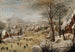 Vinterlandskab med skøjteløbere og fuglefælde - Pieter Brueghel den Yngre — visning af kunstværket