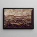Le Pont-Neuf, la Seine et le Louvre - Pieter Casteels — indrammet kunstværk på væggen