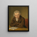 Portrait af en mand traditionelt identificeret som nevø af kunstneren - Pieter Christoffel Wonder — indrammet kunstværk på væggen