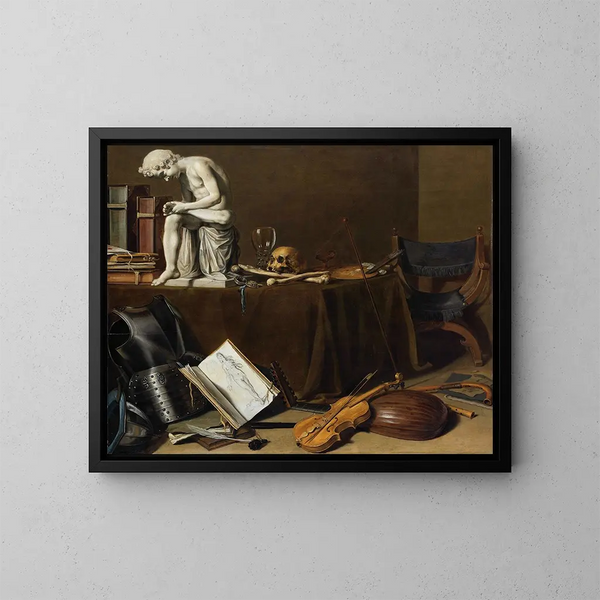 Naturmørke med Spinario - Pieter Claesz — indrammet kunstværk på væggen