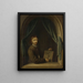 Portrait af en maler - Pieter Cornelisz van Egmondt — indrammet kunstværk på væggen
