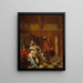 Porteur de mauvaises nouvelles - Pieter de Hooch — indrammet kunstværk på væggen