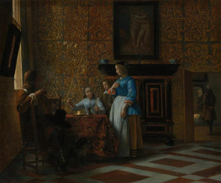 Pieter De Hooch - Leisure Time in an Elegant Setting.webp
