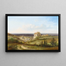 Vue du Château Haunsheim dans le District de Dillingen sur le Danube - Pieter Franciscus Peters — indrammet kunstværk på væggen