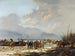 Briser la glace sur le Karnemelksloot à Naarden, janvier 1814 - Pieter Gerardus van Os — visning af kunstværket