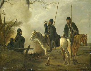 Poste cosaque i 1813 - Pieter Gerardus van Os — visning af kunstværket