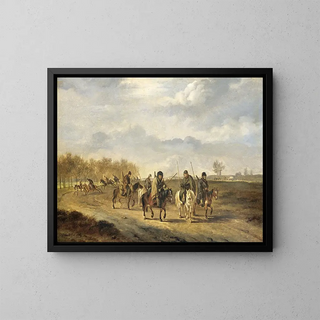 Pieter Gerardus van Os - Cossacks on a country Road near Bergen in North Holland 1813.webp