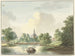 La porte de Hogerwoerd à Leyde vue depuis le canal - Pieter Gerardus van Os — visning af kunstværket