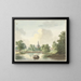 La porte de Hogerwoerd à Leyde vue depuis le canal - Pieter Gerardus van Os — indrammet kunstværk på væggen