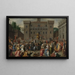 "De romerske kvinder samles på Capitol" - Pieter Isaacsz — indrammet kunstværk på væggen