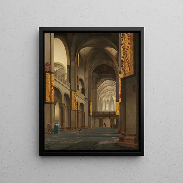 Pieter Jansz Saenredam - The Nave and Choir of the Mariakerk in Utrecht.webp