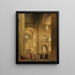 maleriet Le transept de la Mariakerk à Utrecht vu du nord-est - Pieter Jansz Saenredam — indrammet kunstværk på væggen