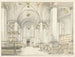 Vue de la nef de la Nieuwe Kerk de Haarlem en regardant vers l'ouest - Pieter Jansz Saenredam — visning af kunstværket