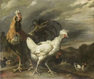 Pieter Jansz van Ruyven - Cock a Hen and other Poultry.webp