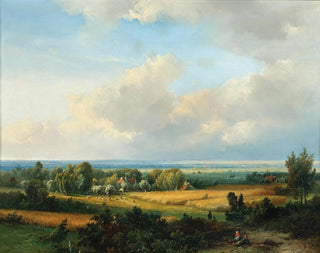 Pieter Lodewijk Francisco Kluyver - A Vast Summer Landscape.webp