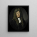 Portræt af Adriaen Paets, direktør for Rotterdam-kammeret i Det hollandske Ostindiske Kompagni, valgt i 1668 - Pieter van der Werff — indrammet kunstværk på væggen