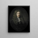 Portræt af Dominicus Rosmale, direktør for Rotterdam-kammeret i Det hollandske Ostindiske Kompagni, valgt i 1677 - Pieter van der Werff — indrammet kunstværk på væggen