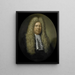 Portrait af Jacob Dane, direktør for Rotterdam-kammeret i Det hollandske Ostindiske Kompagni, valgt i 1689 - Pieter van der Werff — indrammet kunstværk på væggen