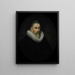 Portrait af Johan van der Veecque, direktør for Rotterdam-kammeret i det hollandske Ostindiske Kompagni, valgt i 1602 - Pieter van der Werff — indrammet kunstværk på væggen