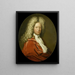 Portrait af M. Brust - Pieter van der Werff — indrammet kunstværk på væggen