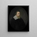 Portræt af Pieter Sonmans, direktør for Rotterdam Handelskammer i Det hollandske Ostindiske Kompagni, valgt i 1631 - Pieter van der Werff — indrammet kunstværk på væggen