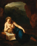 La Madeleine penitent i en hule - Pieter van der Werff — visning af kunstværket