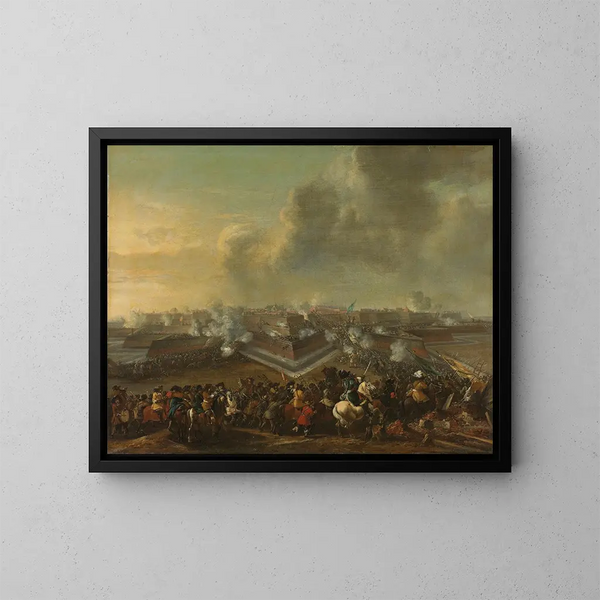 Angreb på byen Coevorden, 30. december 1672 - Pieter Wouwerman — indrammet kunstværk på væggen