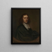 Portrait af en mand - Pieter van Anraedt — indrammet kunstværk på væggen
