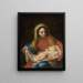 Jomfru med Barnet - Pietro Antonio de Pietri — indrammet kunstværk på væggen