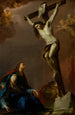 Modello til et alterbillede af Korsfæstelsen med Jomfru Maria, Maria Magdalena og Johannes - Pietro Bardellino — visning af kunstværket