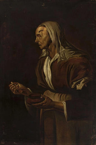 Pietro Bellotti - Portrait of an old woman with a bowl.webp