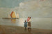 Sur la plage - Pietro Fragiacomo — visning af kunstværket