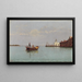 Vue sur la Punta della Dogana - Pietro Galter — indrammet kunstværk på væggen