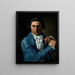 Portrait af arkitekten Giuseppe Valadier - Pietro Labruzzi — indrammet kunstværk på væggen