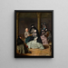 Maskefest i en gård - Pietro Longhi — indrammet kunstværk på væggen