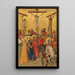 La Crucifixion - Pietro Lorenzetti — indrammet kunstværk på væggen