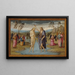 Le baptême du Christ - Pietro Perugino — indrammet kunstværk på væggen