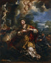 Sainte Martine nægter at tilbede afguderne - Pietro da Cortona — visning af kunstværket